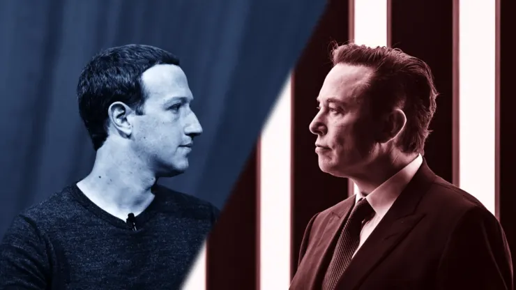 Elon e Zuckerberg